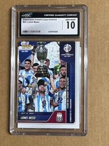 2024 PANINI INSTANT COPA AMERICA CHAMPION LIONEL MESSI #43 /12674 CGC 10 - Picture 1 of 2