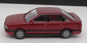 Rietze Ho 1/87 Audi 90 Quattro Rosso Scuro IN Metallo #20330 No. Box - Foto 1 di 7