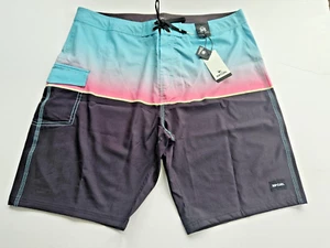 Men's Rip Curl 38 Patrol Board Shorts Blue Pink Black 21" Regular Length - Picture 1 of 3