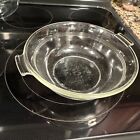 Vintage Pyrex RARE # 123 723 B. casserole dish clear glass -3 rings