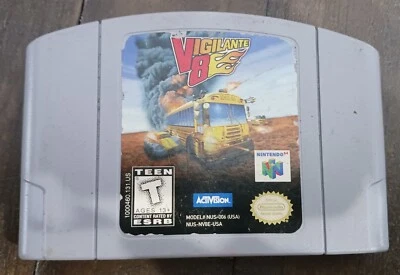 Vigilante 8 (NINTENDO 64, 1997) Game Cartridge  - Image 1 of 2