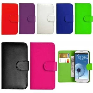 For J3 J310 J320 J3-6 Black Wallet Leather Book Case Cover Samsung Galaxy Phone  - Picture 1 of 3