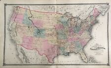 1865-75 Railroad Map of the United States