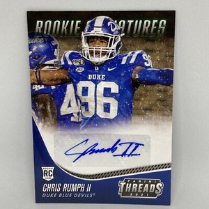 2021 NFL Chronicles Threads Draft Picks Chris Rumph Signatures Autograph TS-CRU