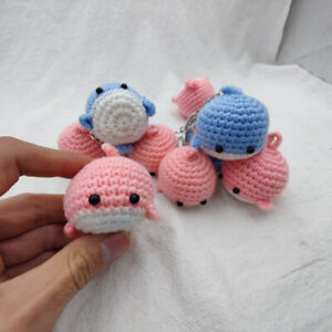 Cartoon Animal Keychain Hanging Handmade Crochet Pendant Car Bag Accessories