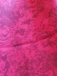 Vintage Sewing Fabric Red Wine Mottled Tone On Tone Cotton 18x39" 1/2 Yd - Picture 1 of 3