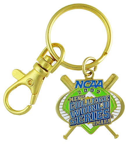 2002 Men's College World Series Omaha NE NCAA Logo Key Chain - Texas Longhorns - Image 1 of 1