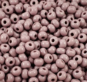 Czech Glass Seed Beads Size 6/0 " LIGHT AMETHYST " Loose 50 Grams - Picture 1 of 6