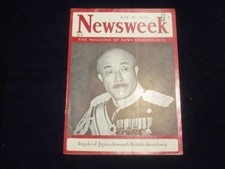 1939 JUNE 26 NEWSWEEK MAGAZINE-ITAGAKI OF JAPAN DEMANDS BRITISH SHOWDOWN-NW 1158