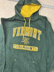 Vermont Catamounts Hoodie Mens Large NCAA Basketball Pullover Sweatshirt - Picture 1 of 9