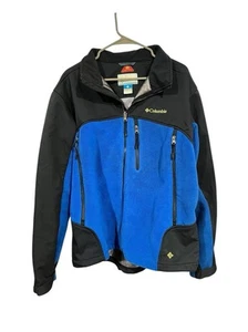 Columbia Jacket Mens Lg. Blue Omni Heat Interchange Thermal Fleece XL Outdoor - Picture 1 of 9