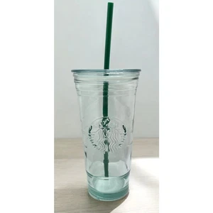 Starbucks Coffee Recycled Glass Cold-to-Go Cup Tumbler Made in SPAIN 20 oz - Picture 1 of 11