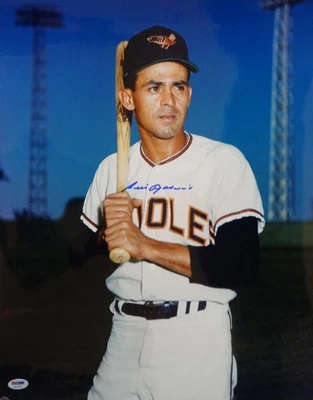 Luis Aparicio Autographed Signed 16x20 Photo Baltimore Orioles Vintage PSA/DNA - Image 1 of 3
