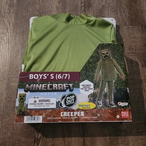 Disfraz Halloween Niños Minecraft Creeper Pequeño 6-7 Nuevo Niños Otoño Videojuegos  - Imagen 1 de 3