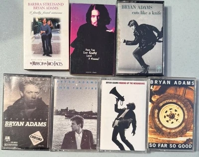 Bryan Adams 7 Cassette Lot. Reckless, Waking Up The Neighbors, So Far So Good, - Image 1 of 4