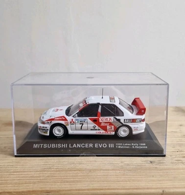 Coche de rally IXO Deagostini 1/43 Mitsubishi Lancer Evo III 1000 Lakes Rally 1996 Foto 1 de 2