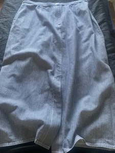Lightweight Blue Cotton Skirt Size 18 - Picture 1 of 5