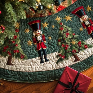 Christmas Quilted Tree Skirt  - Picture 1 of 4
