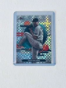 Justin Verlander Checker Refractor 2025 Topps Finest Baseball #119 - SF Giants - Picture 1 of 2