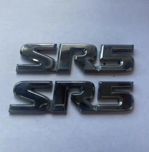 2007-15 Toyota TUNDRA SEQUOIA “SR5” Both Sides Chrome Emblems Logos Badge OEM - Picture 1 of 4