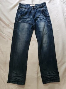 Men's Jean's GS115 LAFAYETTE Size 18 Slim Fit Cotton W 28X29 Inseam Dark Blue  - Picture 1 of 13