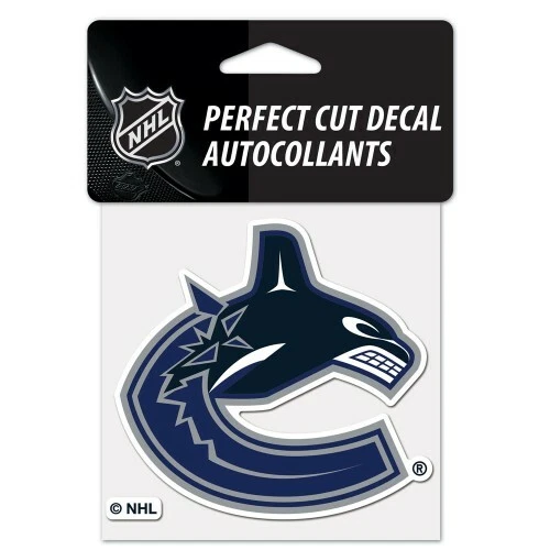 Vancouver Canucks NHL Wincraft Perfect Cut Decal 4x4 FREE SHIP! - Image 1 of 1