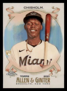 2021 Topps Allen and Ginter Chrome Refractors #231 Jazz Chisholm RC (ref Y02226) - Picture 1 of 2