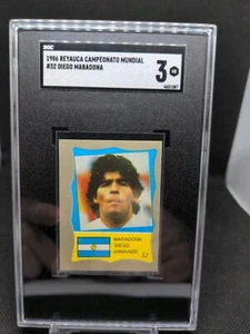 1986 Reyauca Campeon Mundial Diego Maradona #32 *SGC 3 Argentina Napoli GOAT - Picture 1 of 2
