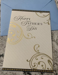 Tarjeta de felicitación del día del padre papá esposo padrastro tío hijo 5”x7” sello - Imagen 1 de 9