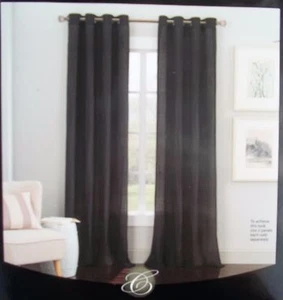 Cambria Milan Leinen eine Öse Panel 50" x 84" schwarz  - Bild 1 von 1
