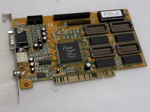 Trident ProVidia 9685, VRAM 2MB, PCI, VGA, Trident VGA-968T, WORKING CARD - Picture 1 of 4
