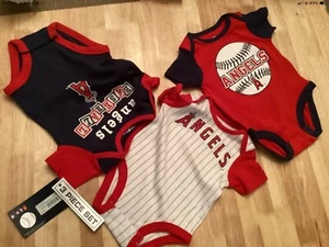 MLB Los Angeles Angels Majestic Infant 3 Pieces New 12M NWT T936 - Picture 1 of 2