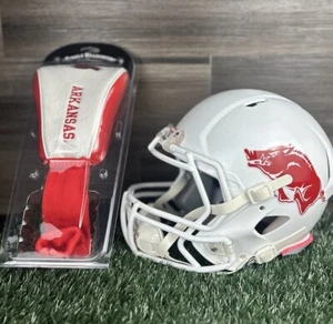 ARKANSAS RAZORBACKS Riddell Speed Fußballhelm in voller Größe Erwachsene + Kopfbedeckung - Bild 1 von 10