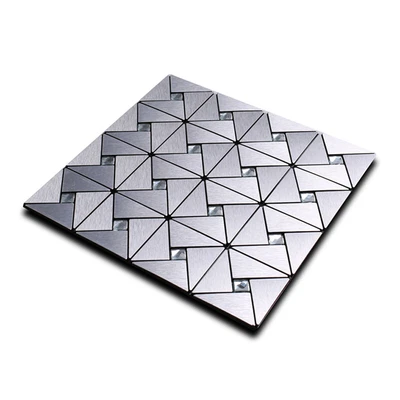 Azulejo de pared de mosaico de aluminio para salpicadero autoadhesivo pelar y pegar cocina decoración del hogar Foto 1 de 4