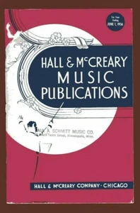 HALL & MCCREARY MUSIC PUBLICATIONS Vintage Catalog, 1956 Books & Octavos - Bild 1 von 5