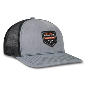 STIHL® Timbersports "Kiss My Axe" black & gray baseball cap/hat NEW! - Picture 1 of 1