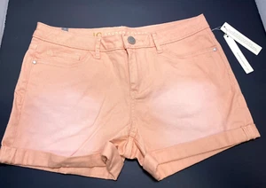 NWT LC Lauren Conrad Peach Denim Shorts Women's Size 8 - Picture 1 of 4