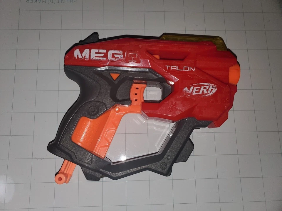 Nerf Gun - Mega Talon Blaster - Red - with x10 Mega Darts - Used - Image 1 of 1
