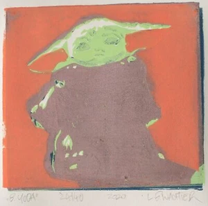 Leonhard Wachter B.YODA Contemporary talla en color firmada 24/40 - Imagen 1 de 1