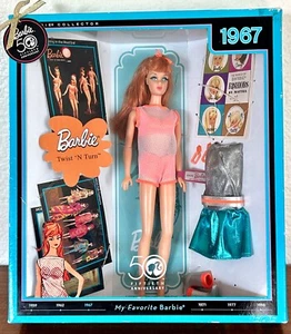 50th Anniversary 1967 Twist N' Turn Barbie Doll Beautiful Face - Picture 1 of 15