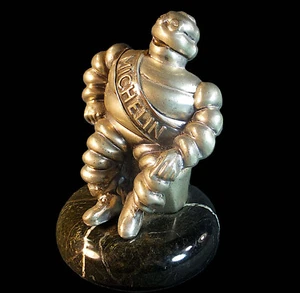 EDLES, MID CENTURY MICHELIN MANN / BIBENDIUM AUTO MOTORHAUBE MASKOTTCHEN - Bild 1 von 12