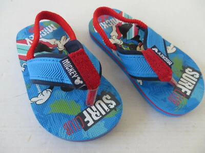neu ° MICKEY MOUSE Surf coole Zehentrenner Gr. 22 blau Jungen Schuhe Pantoffel - Bild 1 von 4