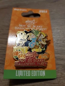 Disney Pins WDW Not So Scary Halloween Party Pin -Chip, Dale and Clarice-LE - Picture 1 of 3