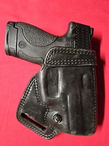 Galco Black Leather Holster. Fit's S&W M&P 9 Shield. Showen. - Picture 1 of 6