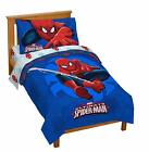 New Marvel Spiderman 'Regulator' Toddler 4 Piece Bed Set Fast Shipping
