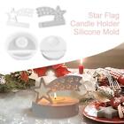 Star Flag Candle Holder Silicone Mold Ornament Star Hot DIY W5 Mould H8U0
