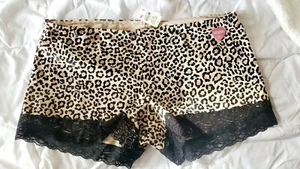 Victoria's Secret Sexy boy short "PINK" panty wild leopard size Large  - Picture 1 of 3