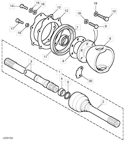 Dichtsatz Achsschenkelgehäuse Defender/Discovery/RRC - Bild 1 von 1
