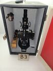 Microscope optique vintage Spencer américain avec étui de transport