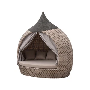 Isola sdraio Eye Catcher grigio latte mattoni aperto su un lato salotto sdraio da giardino - Foto 1 di 1